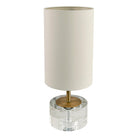 Cavan Crystal & Antique Brass Table Lamp by RV Astley
