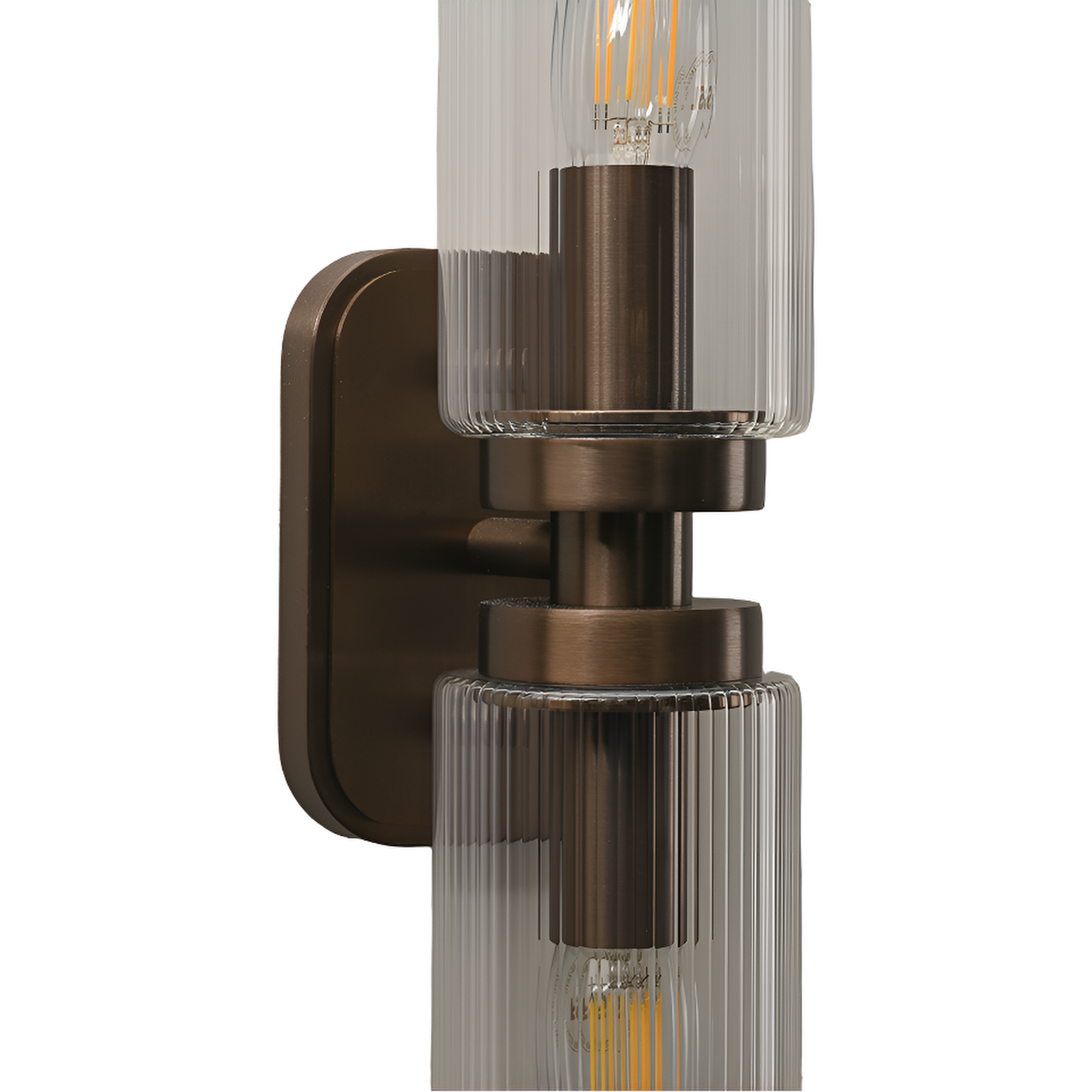 Revere Bronze & Clear Glass Wall Light by Luxe Collection