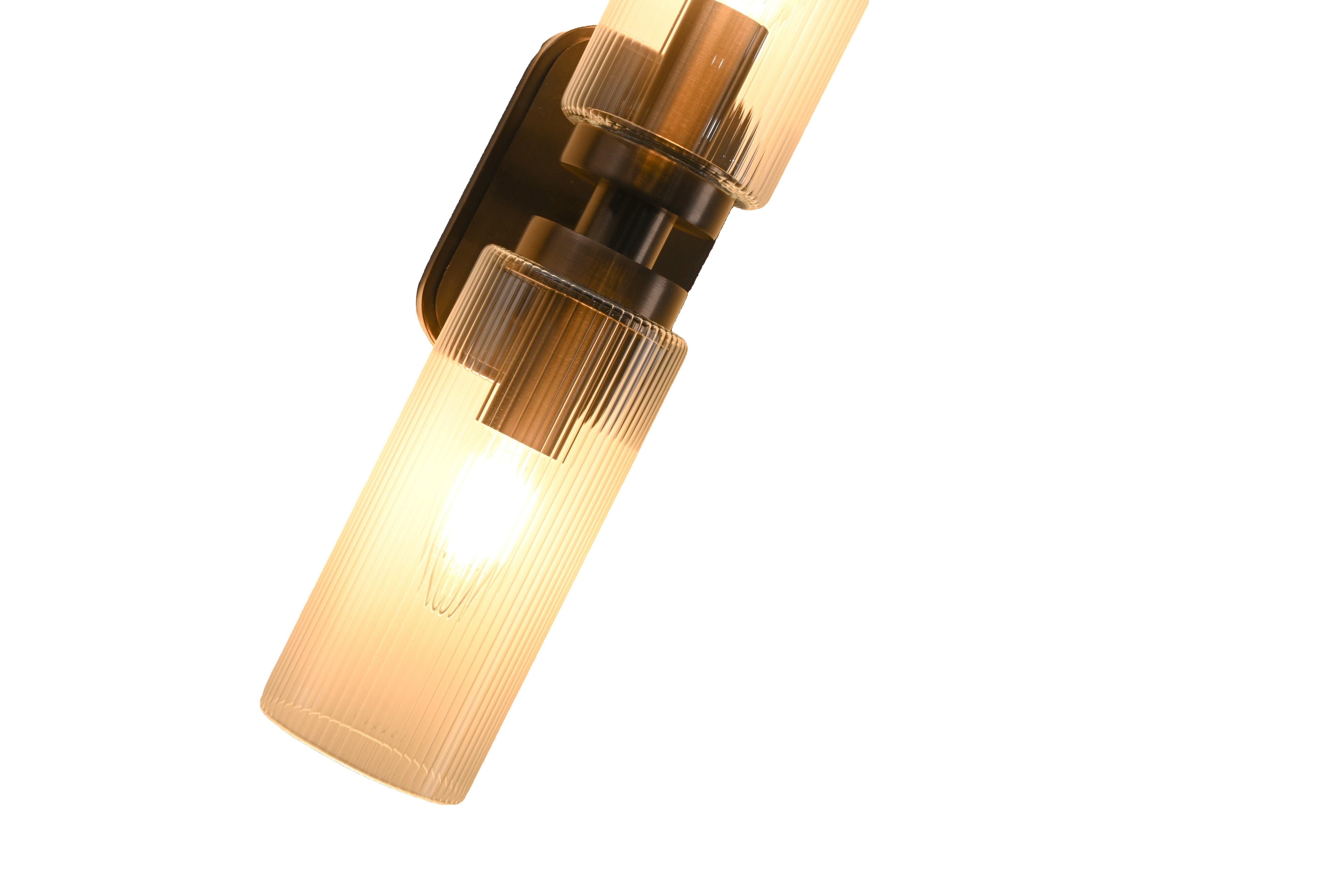 Revere Bronze & Clear Glass Wall Light by Luxe Collection