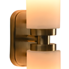 Revere Wall Light in Gold & Alabaster Shades by Luxe Collection
