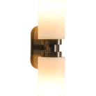 Revere Wall Light in Bronze & Alabaster Shades by Luxe Collection
