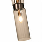 Revere Bronze & Clear Glass Single Pendant by Luxe Collection