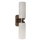 Revere Wall Light in Bronze & Alabaster Shades by Luxe Collection