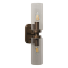 Revere Bronze & Clear Glass Wall Light by Luxe Collection
