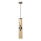 Revere Bronze & Smoked Glass Single Pendant by Luxe Collection