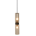 Revere Bronze & Clear Glass Single Pendant by Luxe Collection