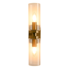 Revere Wall Light in Gold with Clear Glass Light Shade by Luxe Collection